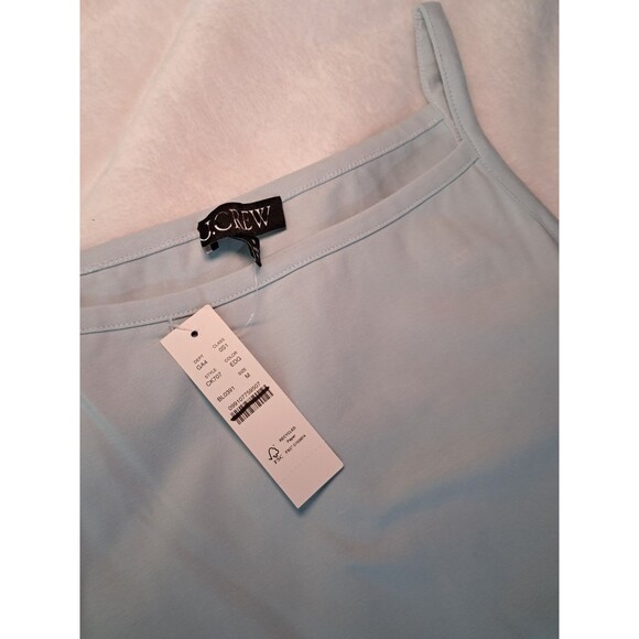 J.Crew Pintuck Mixy Dress Midi Edgewater Blue CK707 TINY MARK Size M NWT - Picture 6 of 12